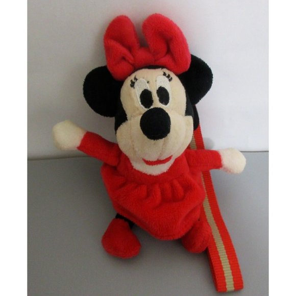 Disney Minnie Mouse 7" x 5" Plush Keychain Backpack Clipon Bag Charm - Picture 2 of 7
